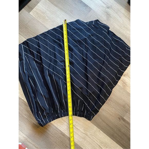 Vince Striped Asymmetric Rope-Tie Skirt- Black White Stripe, Sz Medium, MP $265 - Picture 13 of 14